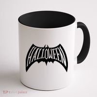 Halloween Man Bat Logo Coffee Mug thumb 1