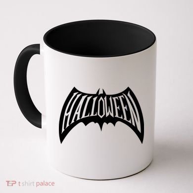 Halloween Man Bat Logo Coffee Mug