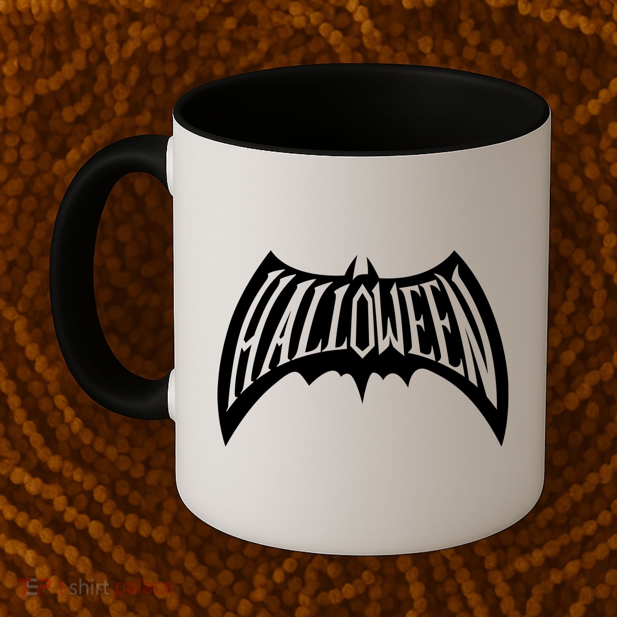 Halloween Man Bat Logo Coffee Mug