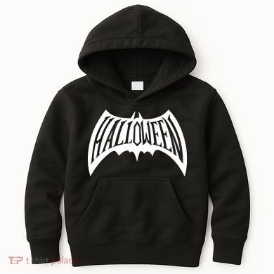 Halloween Man Bat Logo Kids Hoodie