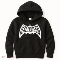Halloween Man Bat Logo Kids Hoodie thumb 0