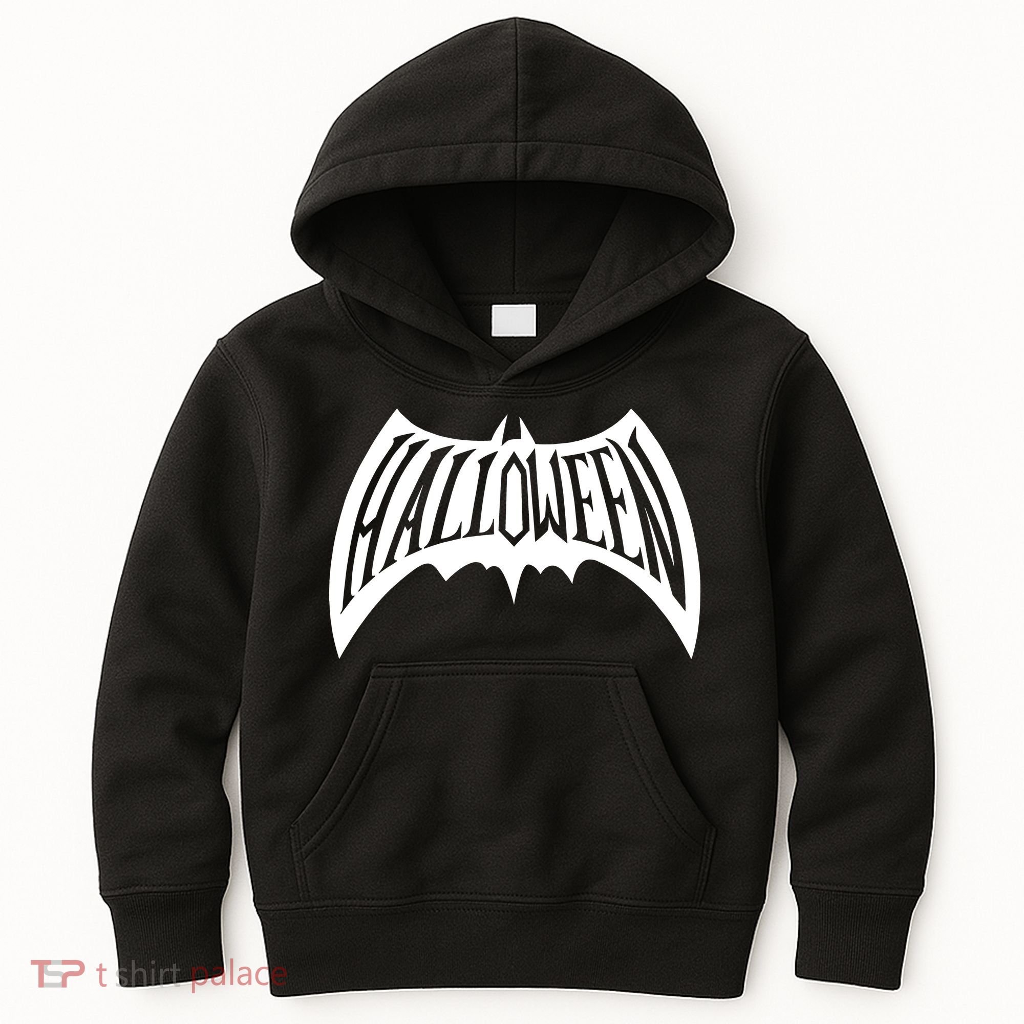 Halloween Man Bat Logo Kids Hoodie