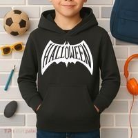 Halloween Man Bat Logo Kids Hoodie thumb 2