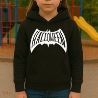 Halloween Man Bat Logo Kids Hoodie thumb 3