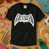 Halloween Man Bat Logo Kids T-Shirt thumb 3