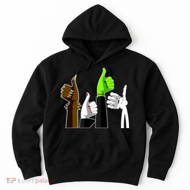 Halloween Monsters Thumps Up Hoodie