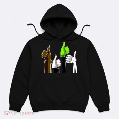 Halloween Monsters Thumps Up Hoodie