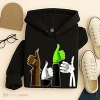 Halloween Monsters Thumps Up Hoodie thumb 4