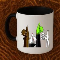 Halloween Monsters Thumps Up Coffee Mug thumb 2