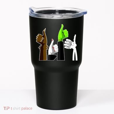 Halloween Monsters Thumps Up Tumbler