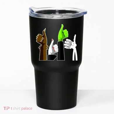 Halloween Monsters Thumps Up Tumbler