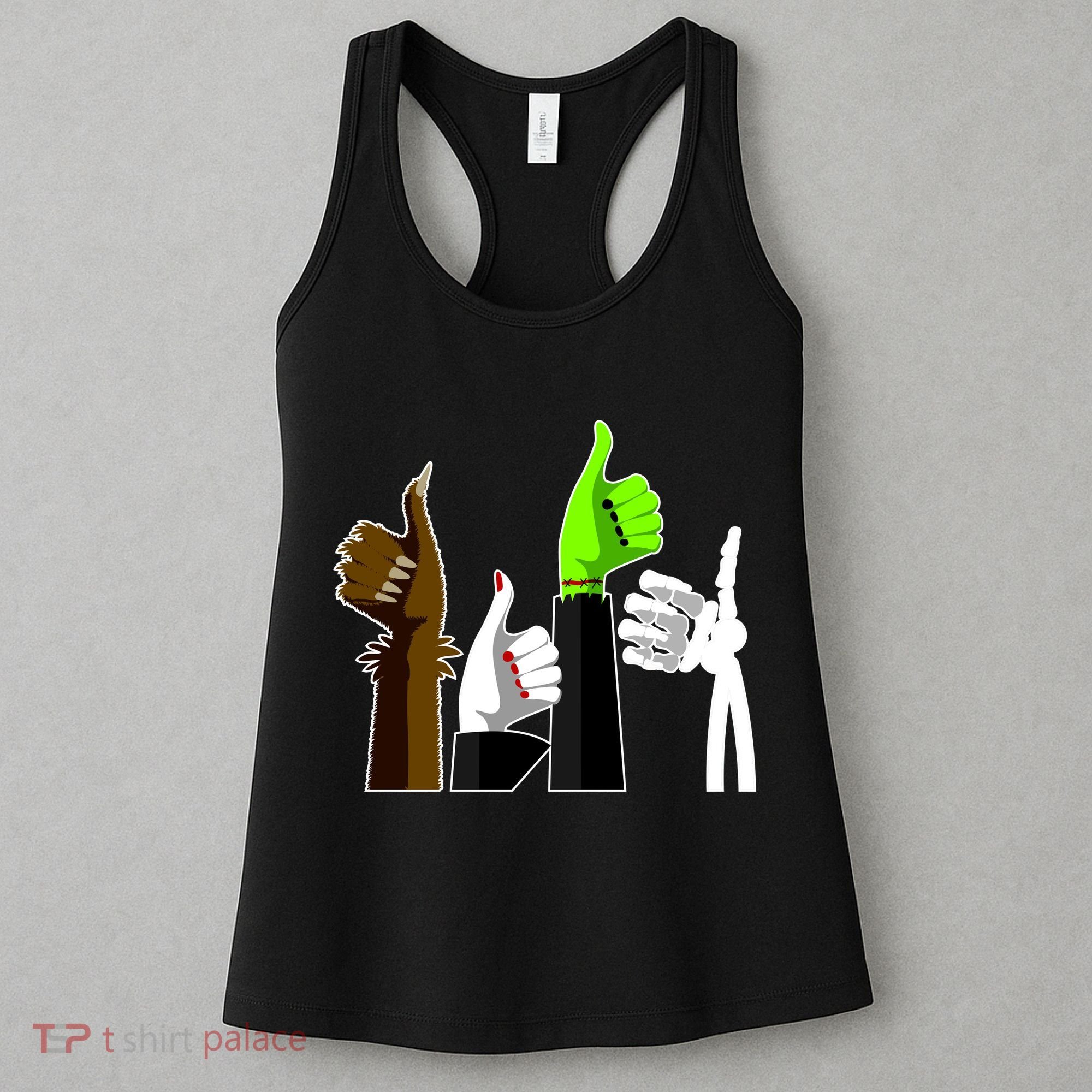 Halloween Monsters Thumps Up Women's Tank Top