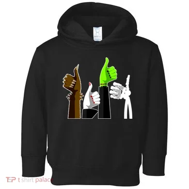 Halloween Monsters Thumps Up Toddler Hoodie