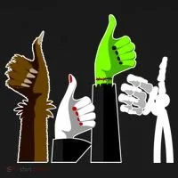Halloween Monsters Thumps Up Tank Top thumb 6