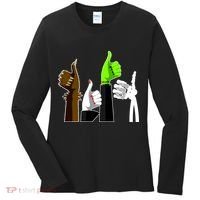 Halloween Monsters Thumps Up Women's Long Sleeve Shirt thumb 0