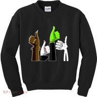 Halloween Monsters Thumps Up Kids Sweatshirt thumb 0