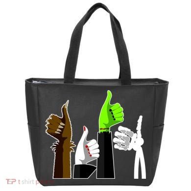 Halloween Monsters Thumps Up Tote Bag