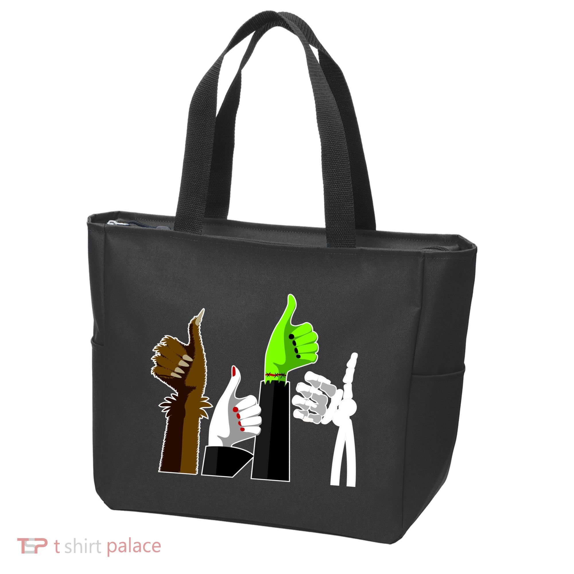 Halloween Monsters Thumps Up Tote Bag