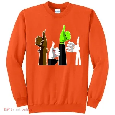 Halloween Monsters Thumps Up Sweatshirt