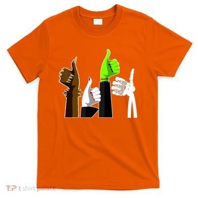 Halloween Monsters Thumps Up T-Shirt