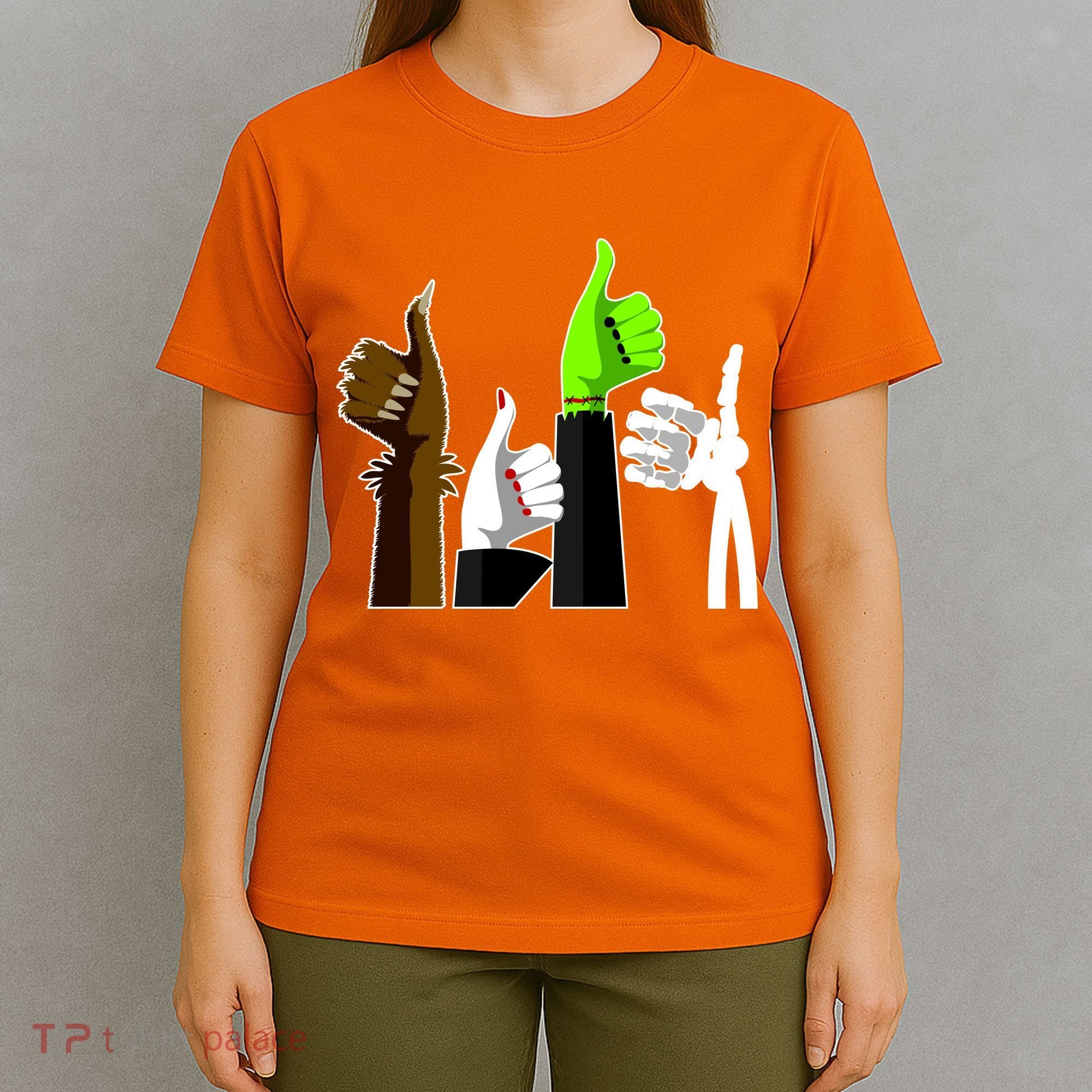 Halloween Monsters Thumps Up T-Shirt