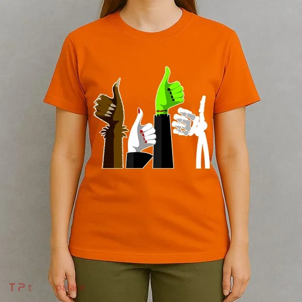 Halloween Monsters Thumps Up T-Shirt
