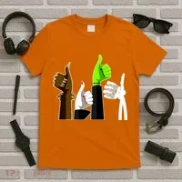 Halloween Monsters Thumps Up T-Shirt thumb 5