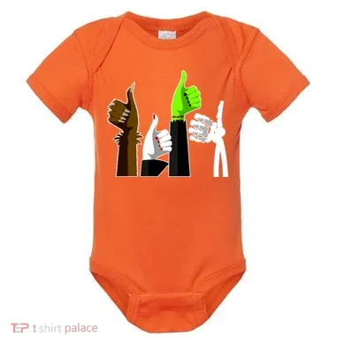 Halloween Monsters Thumps Up Baby Bodysuit