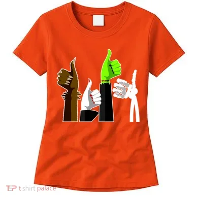 Halloween Monsters Thumps Up Women's T-Shirt