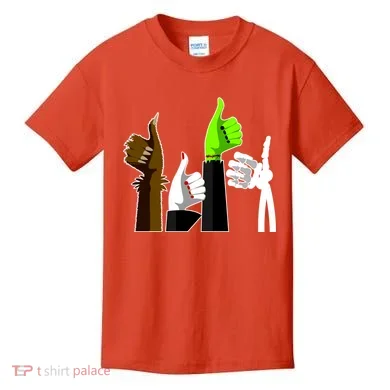 Halloween Monsters Thumps Up Kids T-Shirt