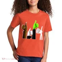 Halloween Monsters Thumps Up Kids T-Shirt thumb 2