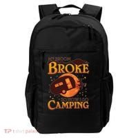 Halloween My Broom Broke So Now I Go Camping Backpack thumb 0