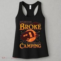 Halloween My Broom Broke So Now I Go Camping Women's Tank Top thumb 3