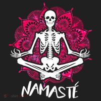 Halloween Namaste Skeleton Women's Sweatshirt thumb 2