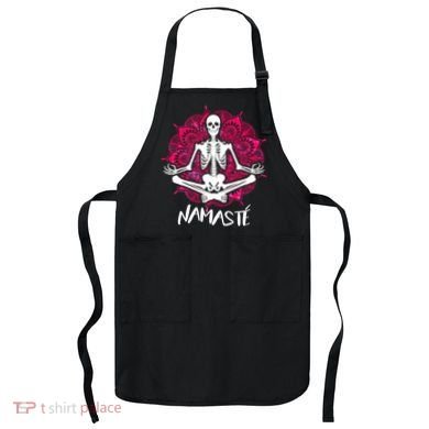 Halloween Namaste Skeleton Apron