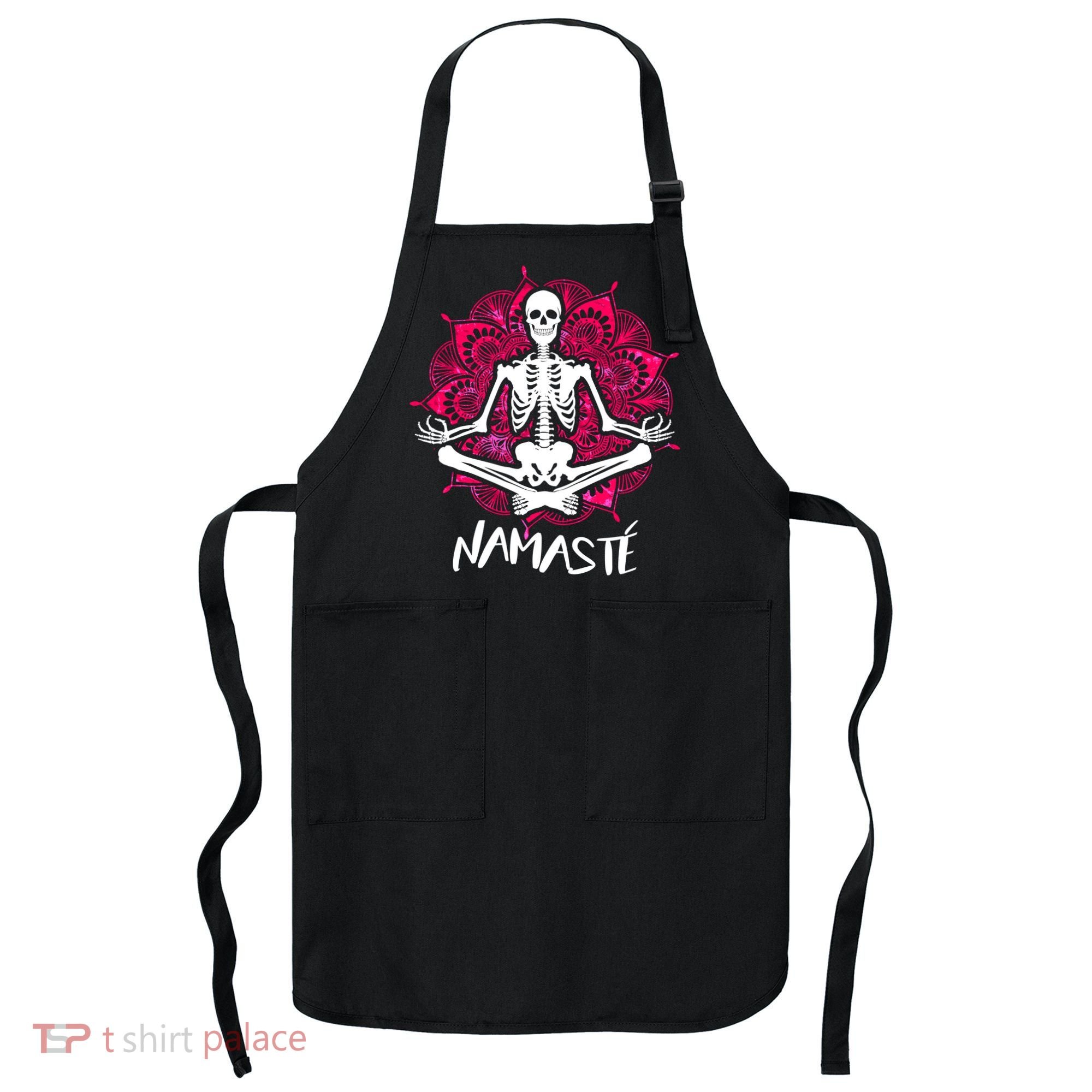 Halloween Namaste Skeleton Apron