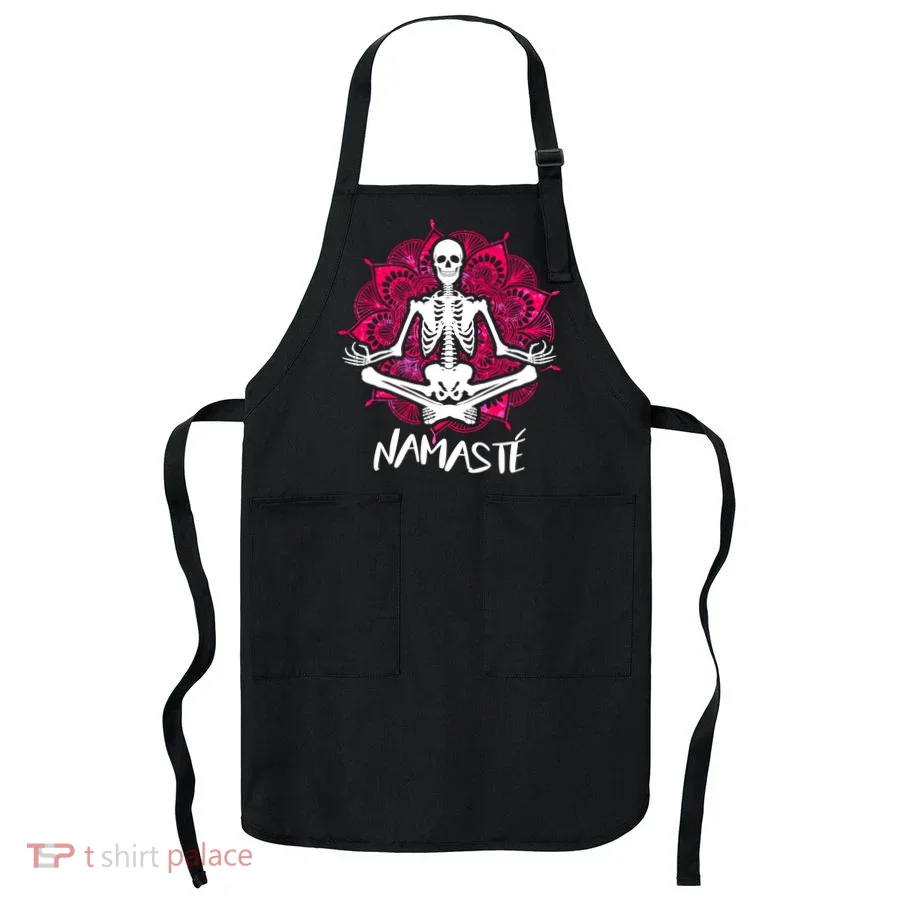 Halloween Namaste Skeleton Apron