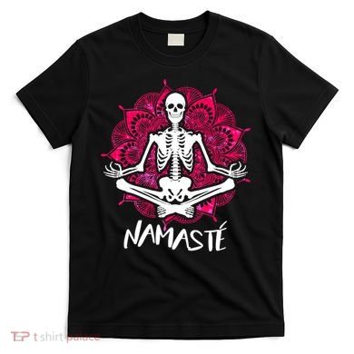Halloween Namaste Skeleton T-Shirt