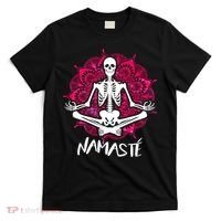 Halloween Namaste Skeleton T-Shirt thumb 0