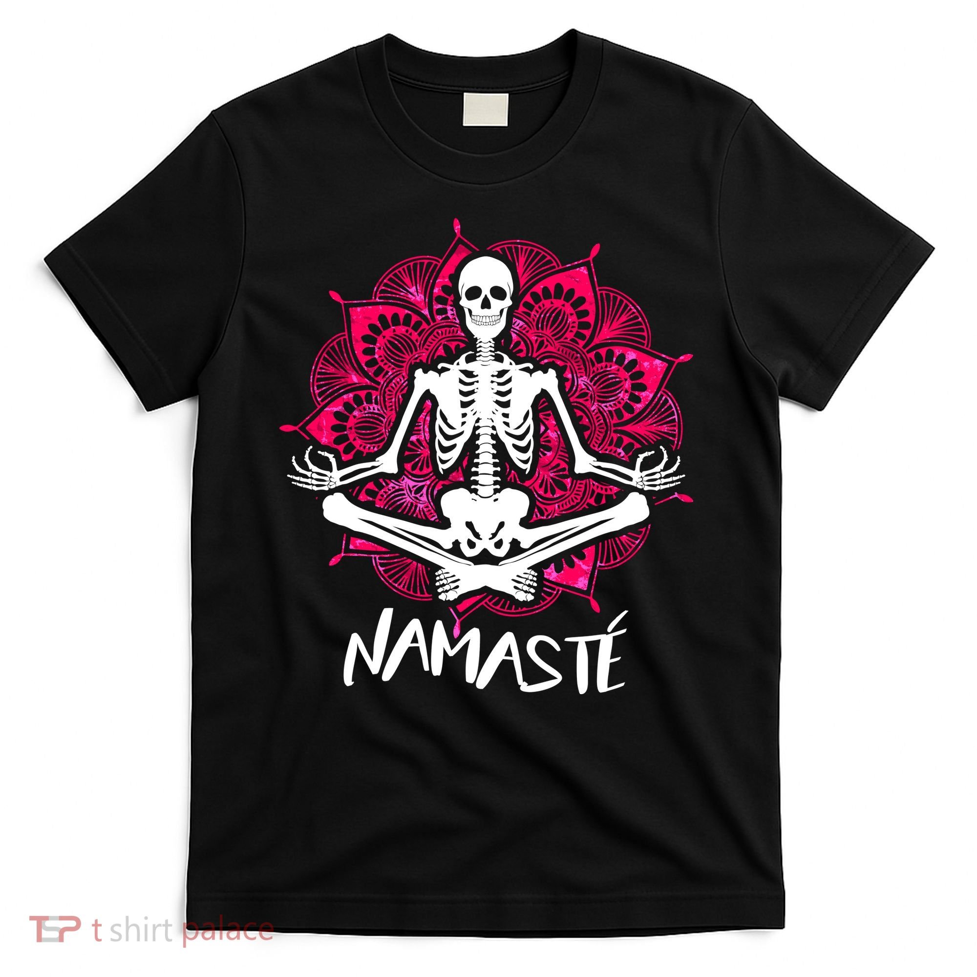 Halloween Namaste Skeleton T-Shirt