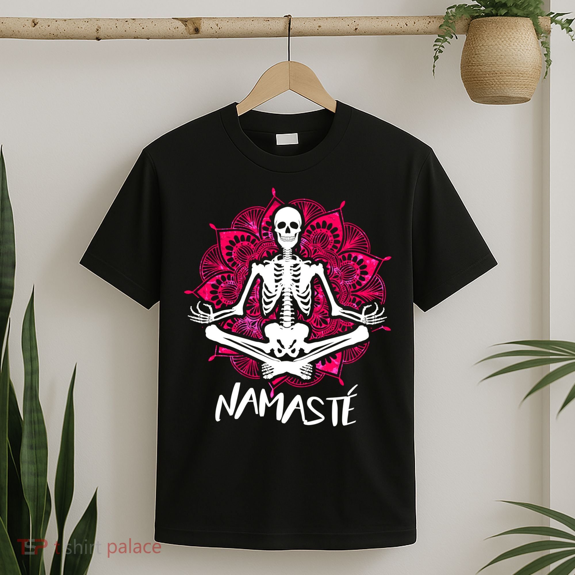 Halloween Namaste Skeleton T-Shirt