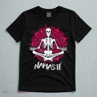 Halloween Namaste Skeleton T-Shirt thumb 5