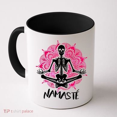 Halloween Namaste Skeleton Coffee Mug