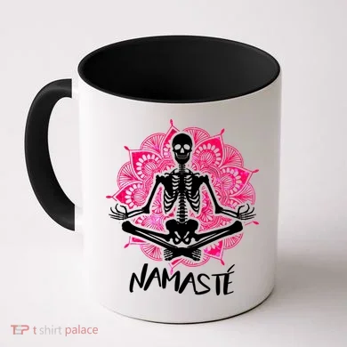 Halloween Namaste Skeleton Coffee Mug