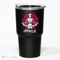 Halloween Namaste Skeleton Tumbler thumb 0