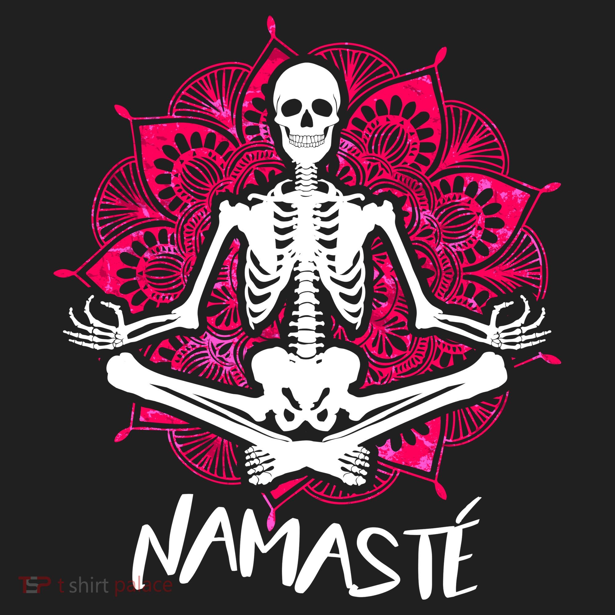 Halloween Namaste Skeleton Tumbler