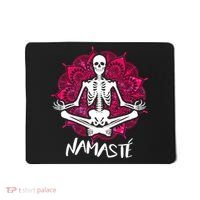 Halloween Namaste Skeleton Mousepad thumb 0