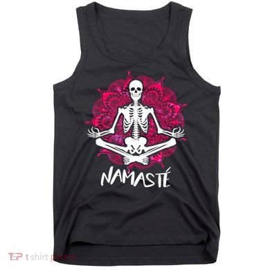 Halloween Namaste Skeleton Tank Top