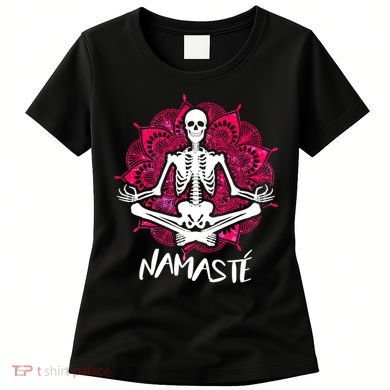 Halloween Namaste Skeleton Women's T-Shirt