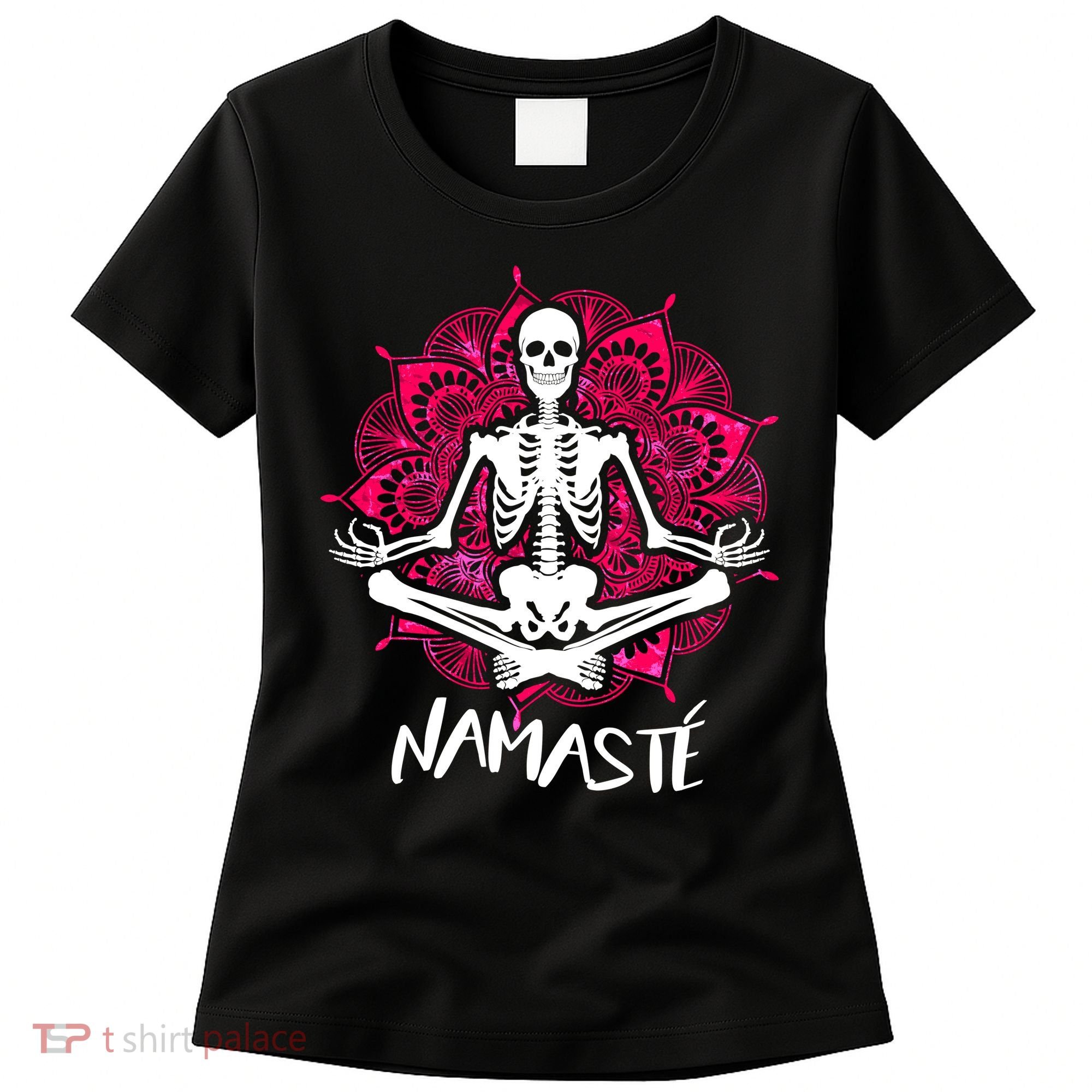 Halloween Namaste Skeleton Women's T-Shirt